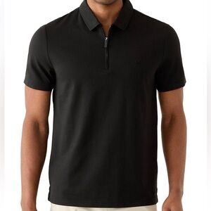 NWOT Tahari Black Polo Shirt